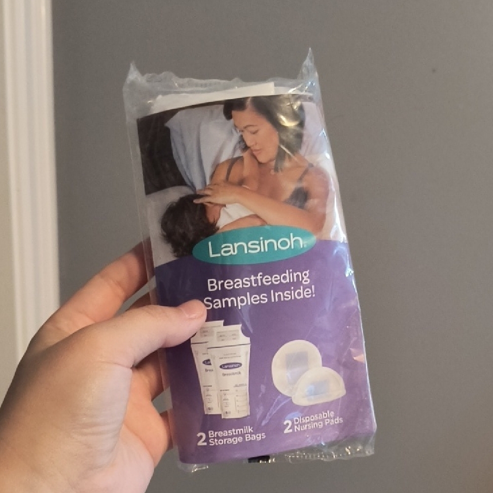 Lansinoh Breastfeeding Essentials Pack - Purple and White